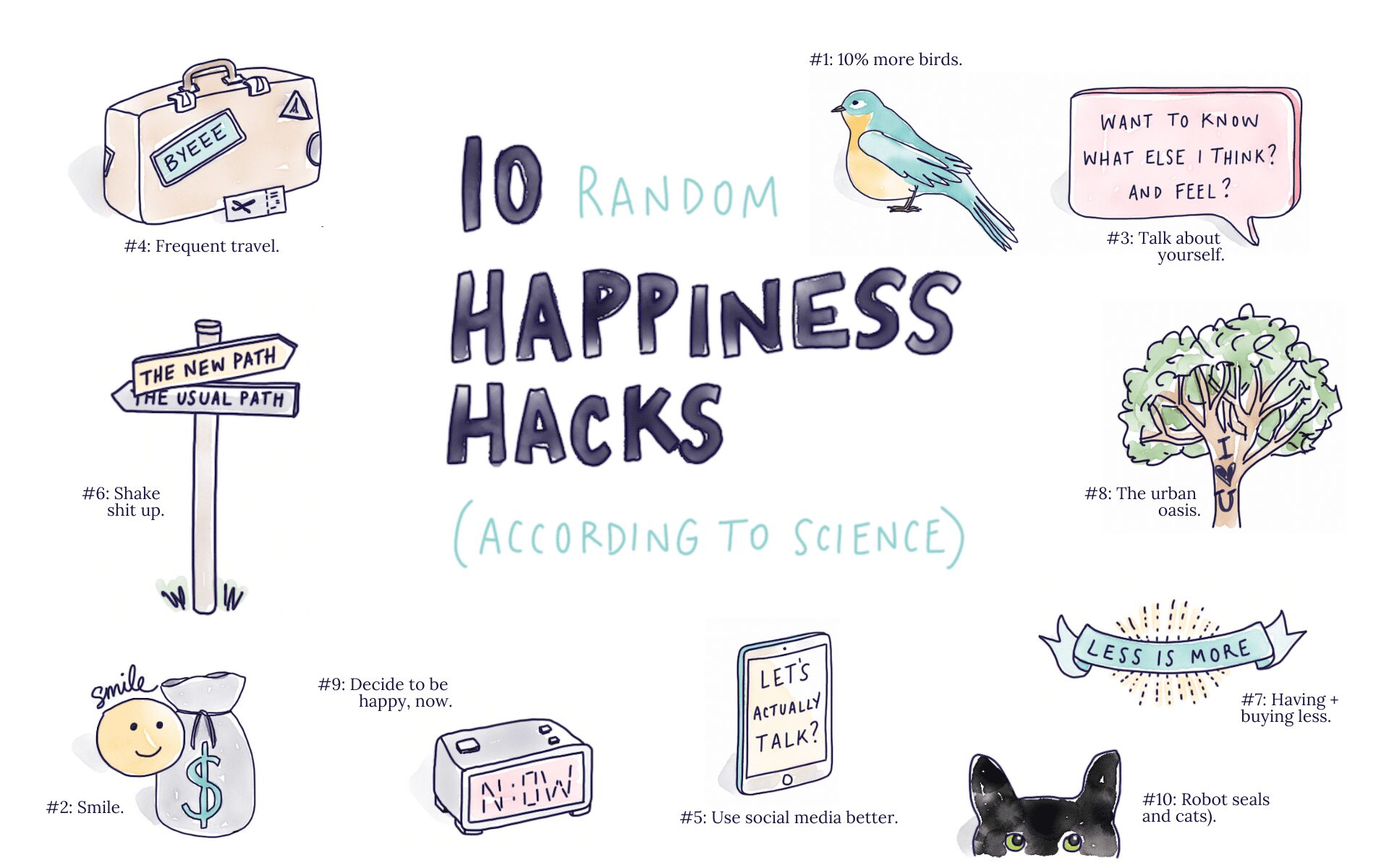 10 Random Happiness Hacks, According to Science