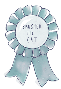 Brushed the Cat Ribbon