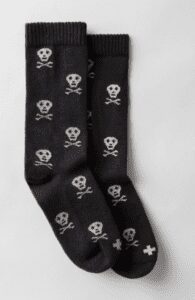 Cute little skull socks