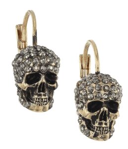 Alexander McQueen Crystal Skull Earrings