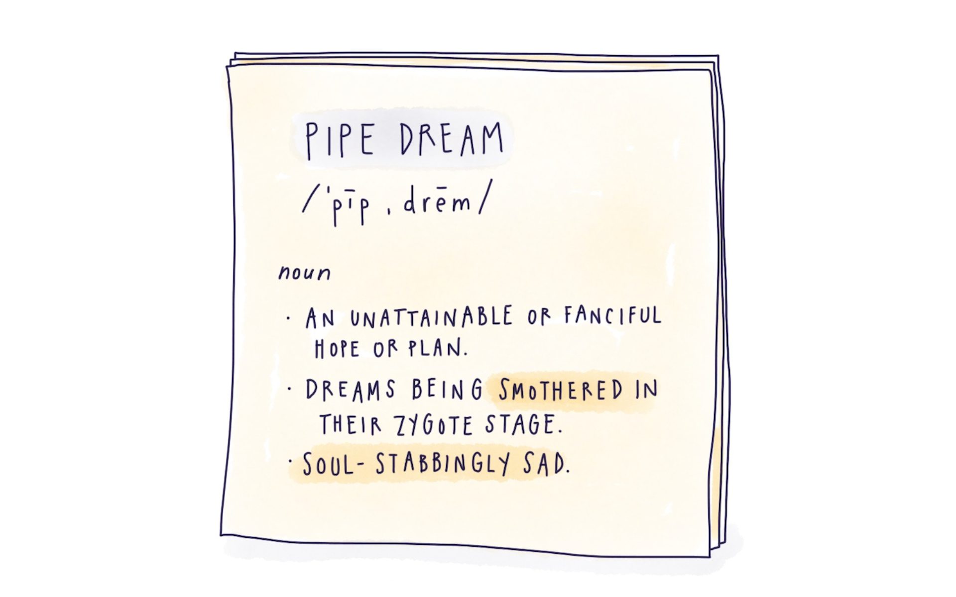 Why You Must Unclog Your Pipe Dreams