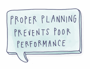 Proper Planning Prevents Poor Performance