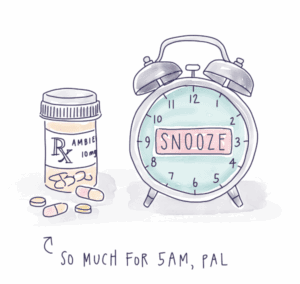 Ambien + Snooze = No 5am Wake Up