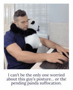 Weighted animals to handle anxiety about panda suffocating us.