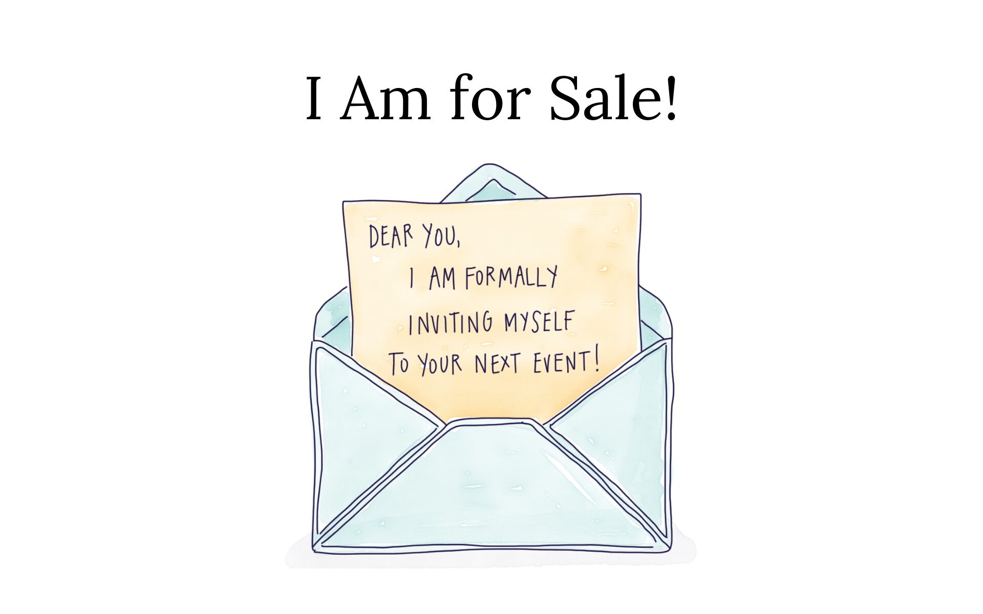 I Am For Sale!