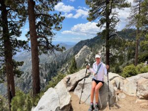 Me, in Palm Springs, before I dove off the rock behind me. Anything to avoid the hike back down.