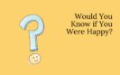Would You Know if You Were Happy?