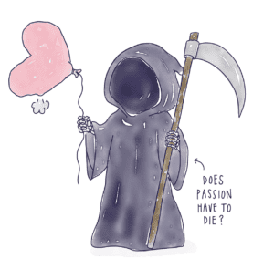 The deflated balloon of love.